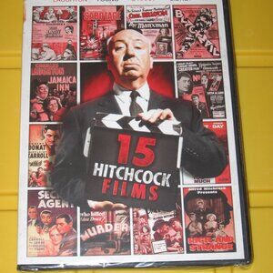 15 Hitchcock Fims DVD New in Wrap